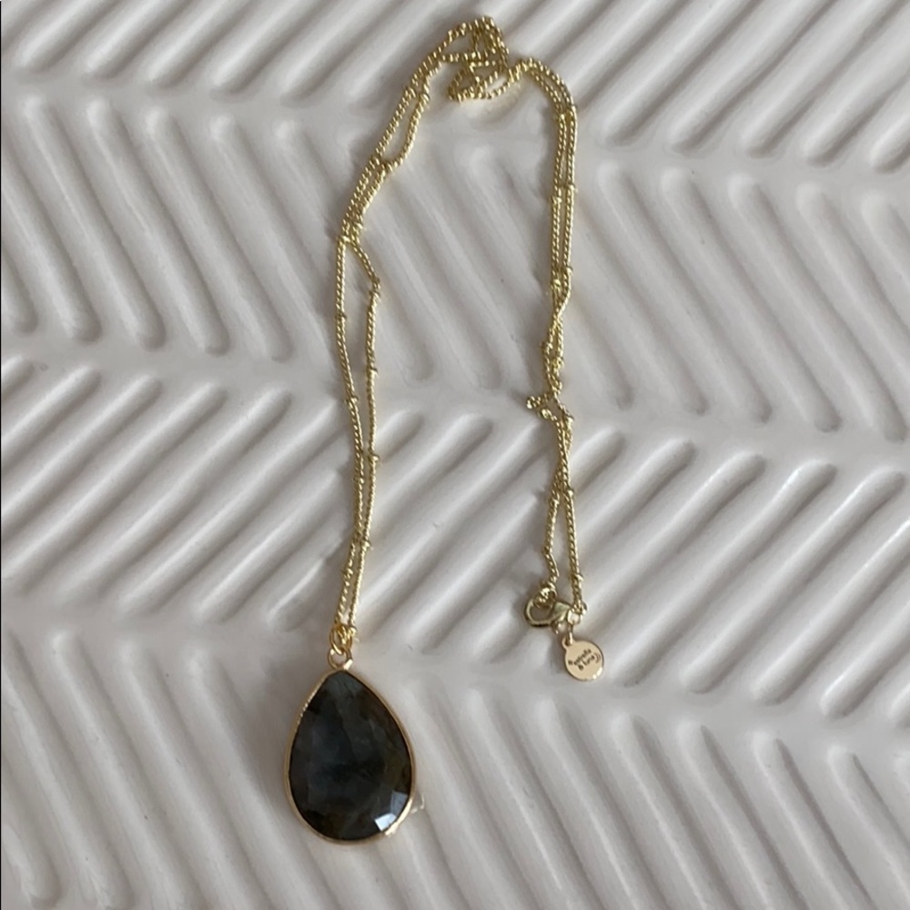 Labradorite Nebula 14K GP Necklace - Picture 3 of 4
